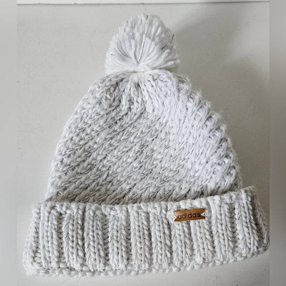 ADIDAS Twilight Ballie Pom Pom Beanie - White - Picture 1 of 2